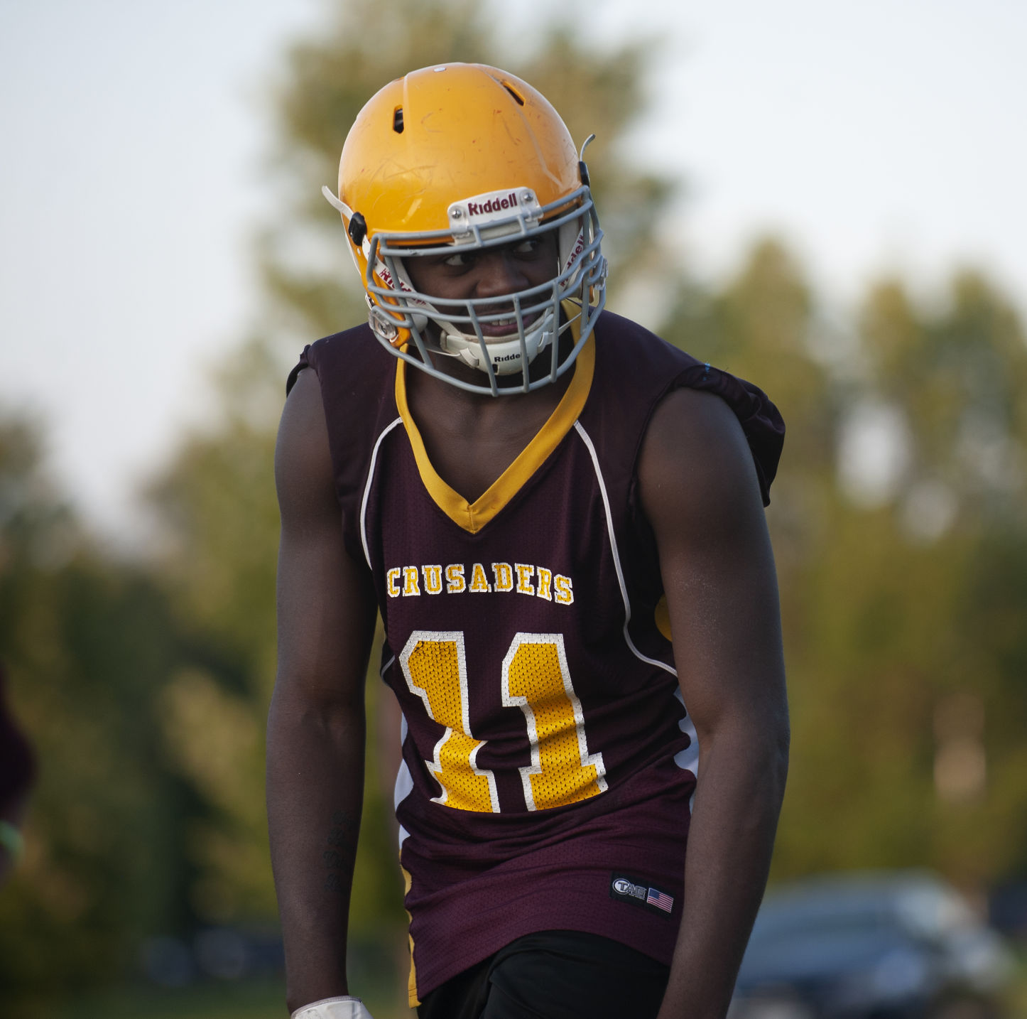 Lutheran North football practice